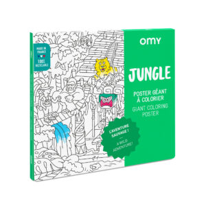Poster géant à colorier - Jungle