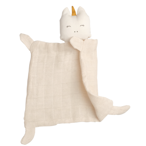 Doudou plat licorne