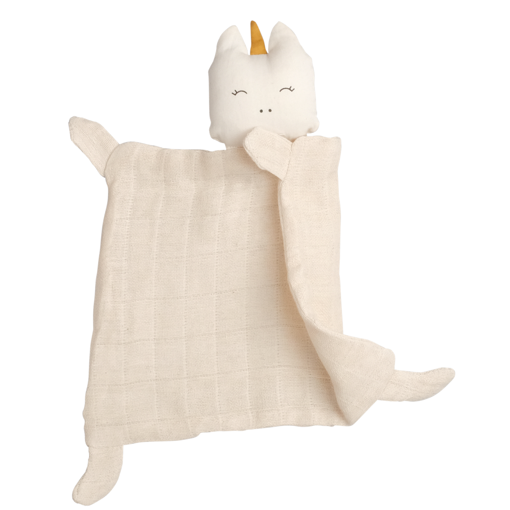 Doudou plat licorne