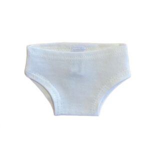 Culotte blanche pour poupée en coton