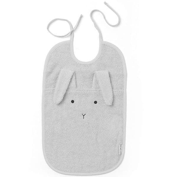 Bavoir Theo - Lapin gris