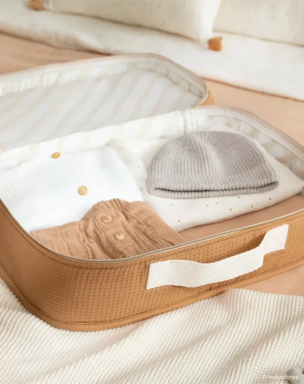 Valise de maternité pour bébé Victoria - Caramel