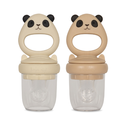 Lot de 2 tétines grignoteuses Panda - Shell mix